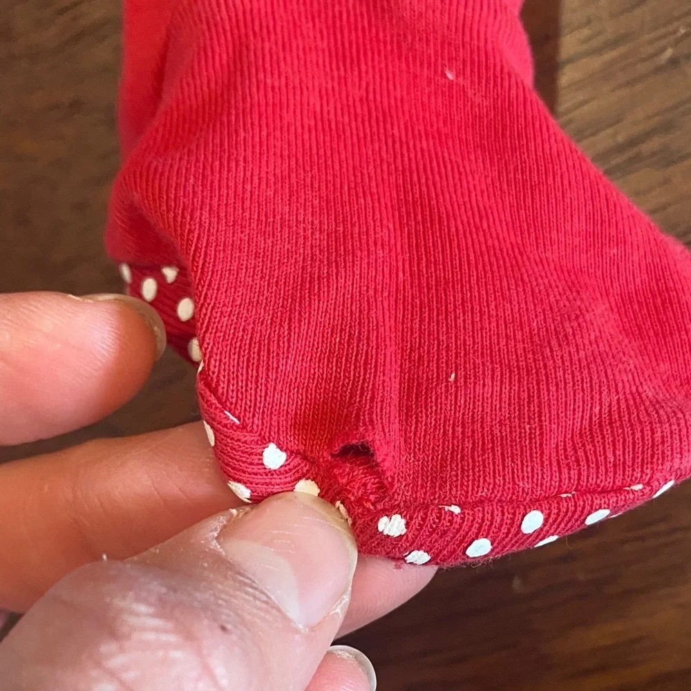 Pottery Barn Kids Festive Red Footie Pajamas